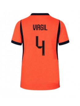Nederländerna Virgil van Dijk #4 Replika Hemmakläder VM 2026 Kortärmad